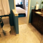 A master bathroom at Old Town Commons