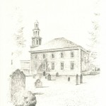 The land for Christ Church was given by the Alexander family. Construction began in 1767 and was completed in 1773. George Washington owned a pew and Robert E. Lee was confirmed here. Colonel James Wren of Falls Church was the Architect.