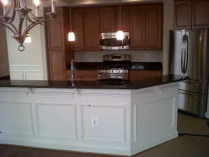 Granite counters in the kitchens at the Duke