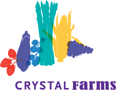 Crystal Farm logo in Crystal City