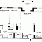 floorplan for 2BR, Model G, 13051