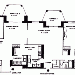 floorplan for 3BR, Model GA, 2155
