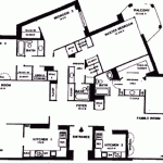 floorplan for 4BR, Model JA, 2455
