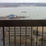 Looking east from Alexandria House -- the Potomac River