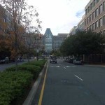 View of the U.S. Patent Office from Carlyle District street