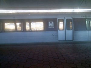 Metro car in Northern VA