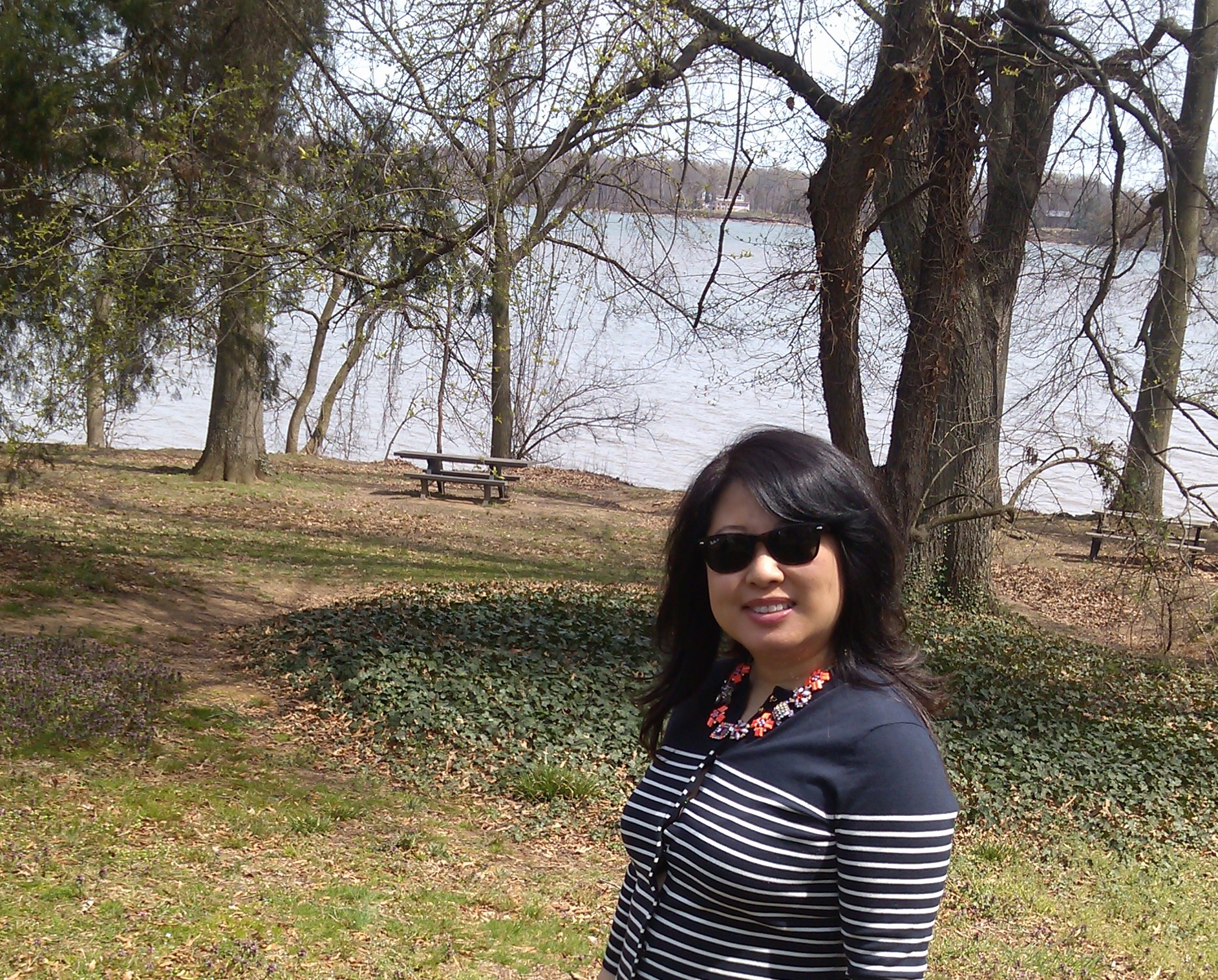 walking at the Potomac