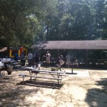 A gathering at Pohick Regional Park