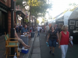 An Art Festival that took place on King St. in Old Town Alexandria
