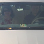 Will and Julie sit in the car