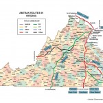 Map of Virginia trains