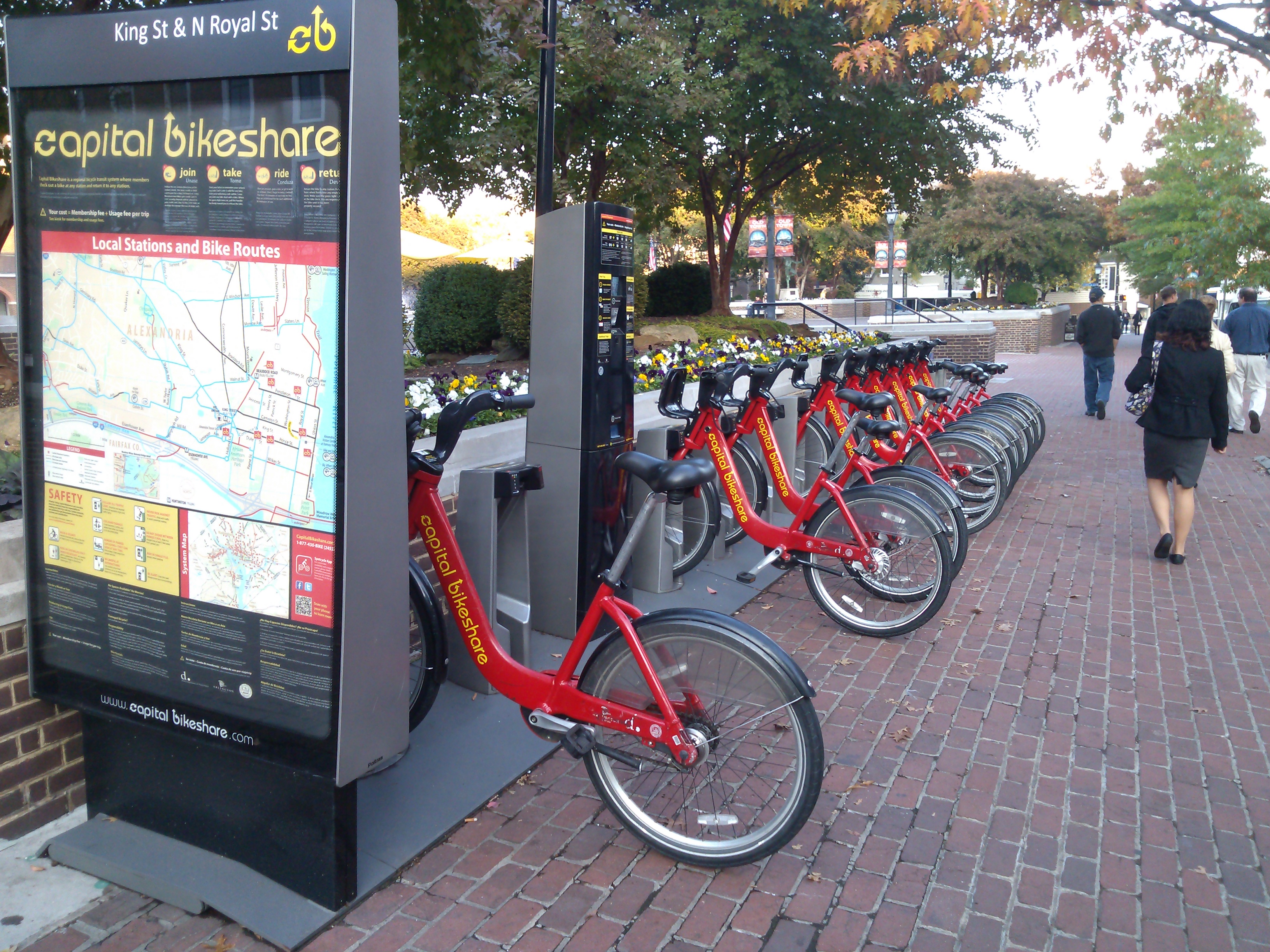 Bikeshare is a great option for people trying to get around Old Town