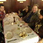 The Nesbitt's enjoy a family meal at Tysons II