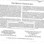 History of the Mount Vernon Inn