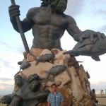 Neptune statue and Aubrey