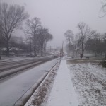 Belle View Boulevard snowed
