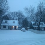 Bucknell Manor blizzard in January on Cavalier Drive