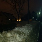 Winter night in Bucknell